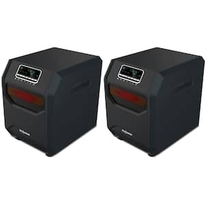 1,500-Watt 4-Element Quartz Infrared Portable Electric Room Heaters (2-Pack)
