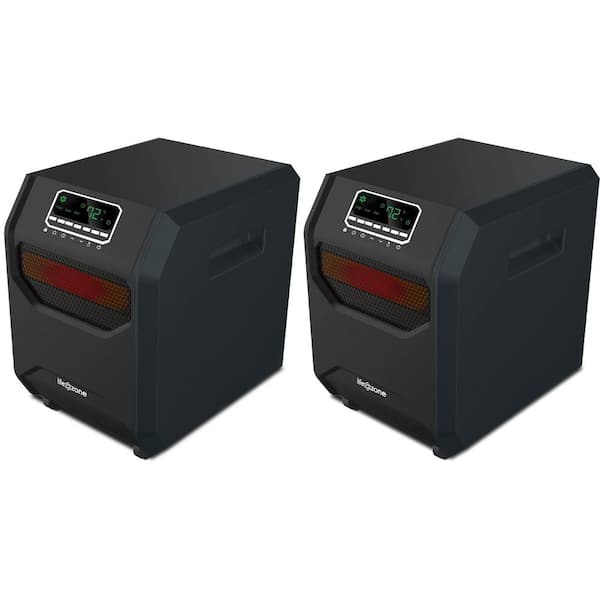 Lifesmart 1,500-Watt 4-Element Quartz Infrared Portable Electric Room Heaters (2-Pack)