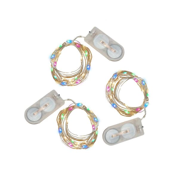 20-Light Mini Waterproof LED Multi- Color String Light (3-Pack)