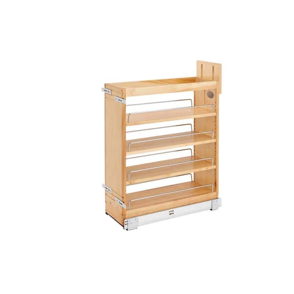 Rev-A-Shelf 25.5 in. H x 8 in. W x 21.62 in. D Pull-Out Wood Base Cabinet Organizer with Soft-Close Slides