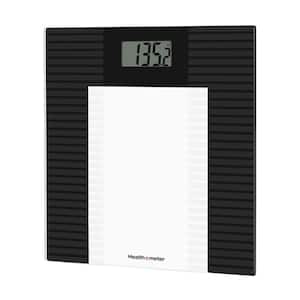 Health O Meter Clear and Black Digital Glass Body Weight Tracking Bathroom Scale, 2 Users, 400 lbs.
