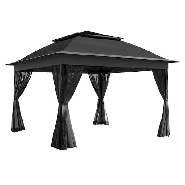 PremDwell 11 ft. x 11 ft. Black Instant Canopy Pop Up Tent S5J06