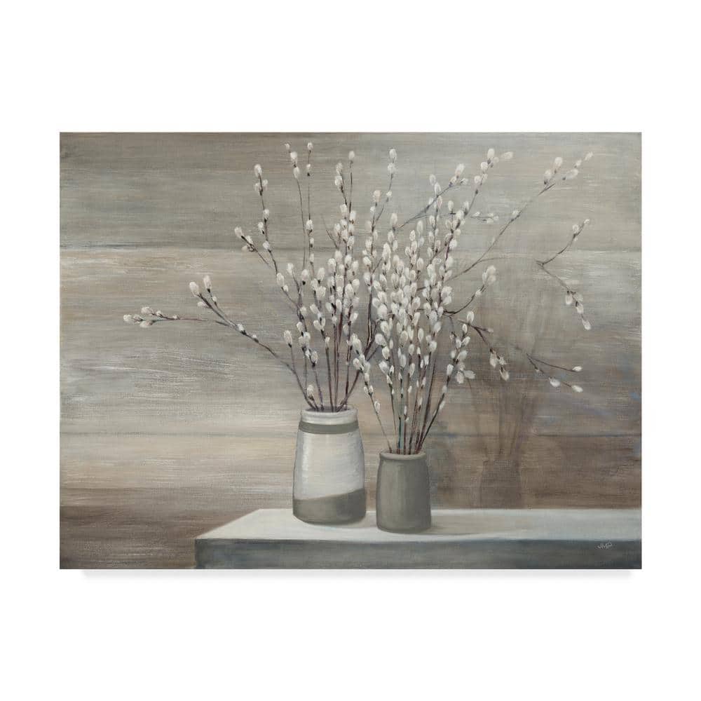 Gray and Beige Abstract Canvas Print, 24'' x 32''