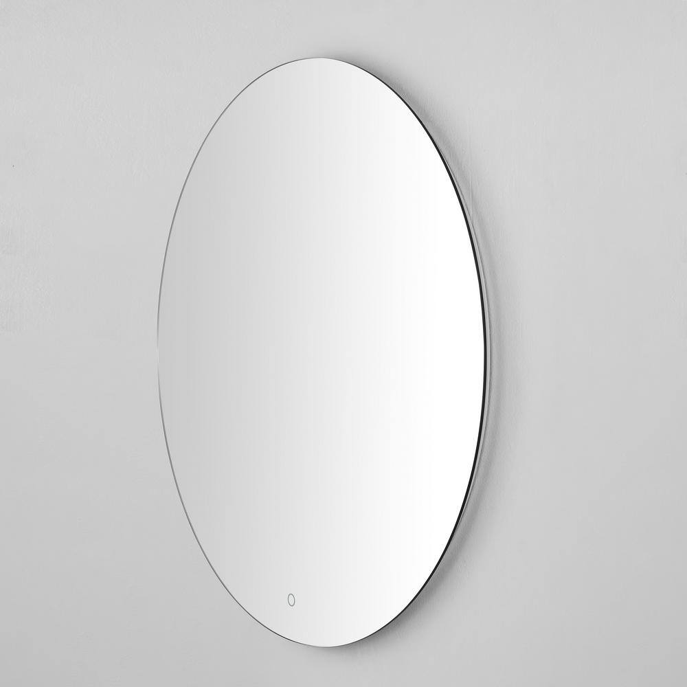 Ashden 36" Round Frameless LED Backlit Wall Mirror