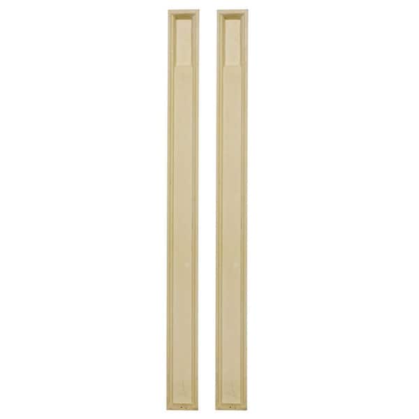 Ekena Millwork 8 in. x 2-3/4 in. x 100 in. Primed Polyurethane Fluted Pilaster Moulding