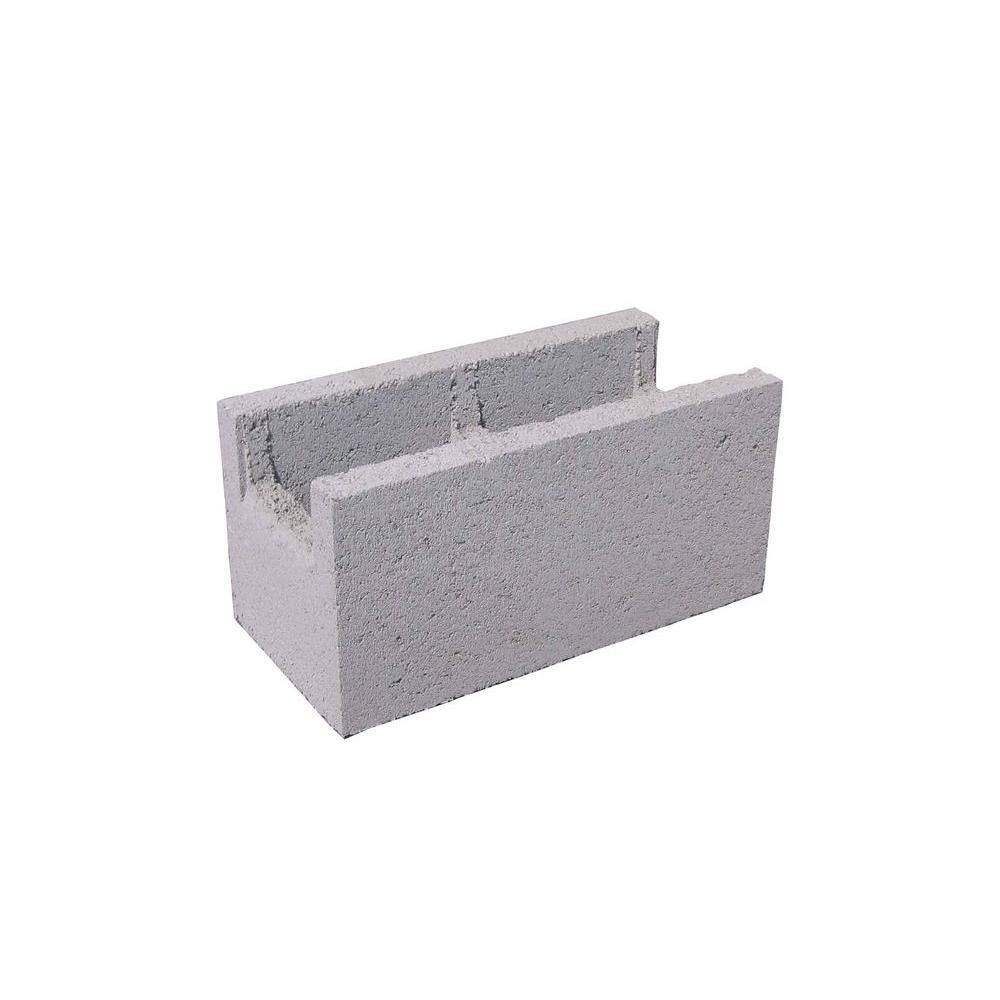 Angelus Block 8 In X 8 In X 16 In Concrete Block Bond Beam 088b0030100100 The Home Depot 8837