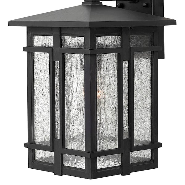 HINKLEY - Tucker Medium 1-Light Museum Black Outdoor Wall Lantern Sconce