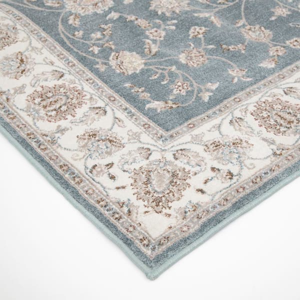 Kurdamir Rockland Harbor/Salt 33 in. W x 12 in. L Your Choice Length Stair Runner Coverage Area 2.75 sq. ft.