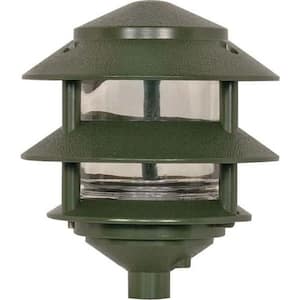 Nuvo Green Hardwired Water Resistant Path Light with No Bulbs Included