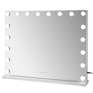 Hollywood Vanity Mirror with Lights 28 x 22 Inch Large Makeup Mirror with 18 Bulbs with 3 Color Modes and Touch Control