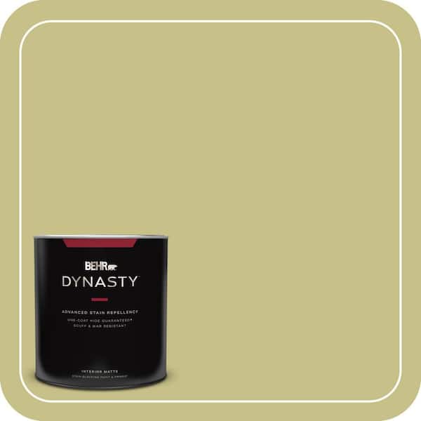 BEHR DYNASTY 1 qt. #PPU9-11 Wheat Grass Matte Interior Stain-Blocking Paint and Primer