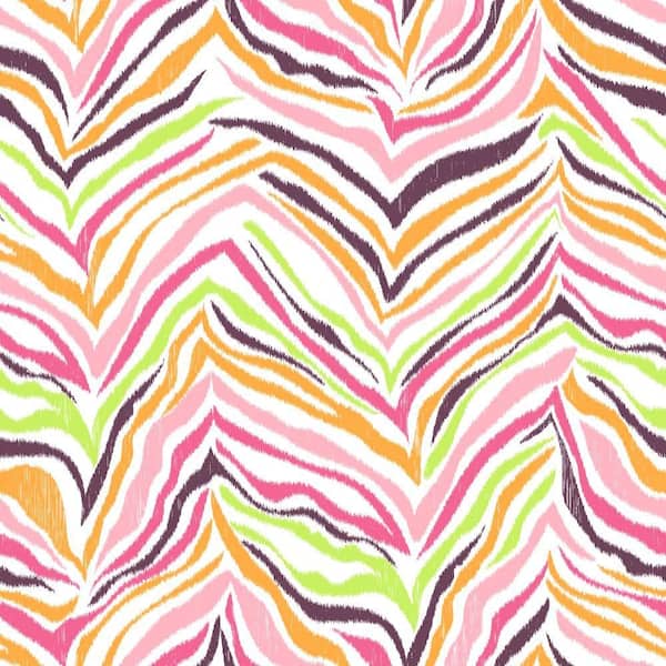 York Wallcoverings Cool Kids Multi Zebra Wallpaper