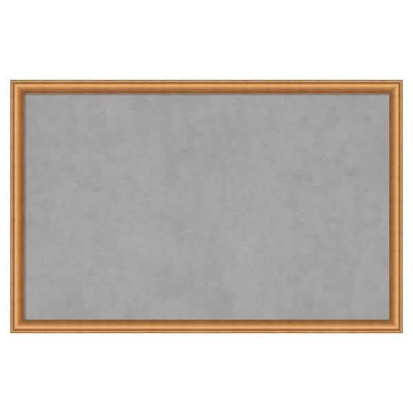 Amanti Art Salon Scoop Copper 34 in. x 22 in. Framed Magnetic Board