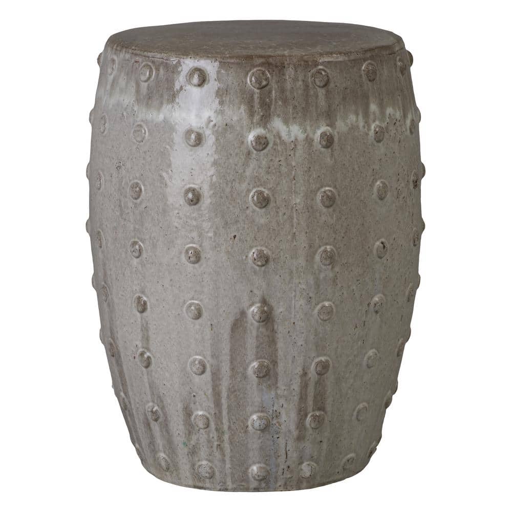 Stud 22 in. Ceramic Garden Stool with a Gray Glaze price history on PriceWatchPro