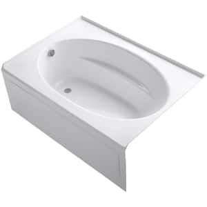 Windward 60 in. x 42 in. Acrylic Alcove Bathtub with Integral Apron and Left-Hand Drain in White
