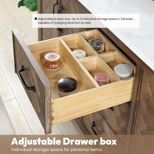 remodel 05 V.A. 『VANITY BOX』 Vanity Art Laval 60 in. W x 22 in. D x 34 in. H Single Sink