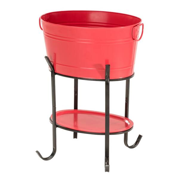 Sunjoy Capri Red Oval Party Tub