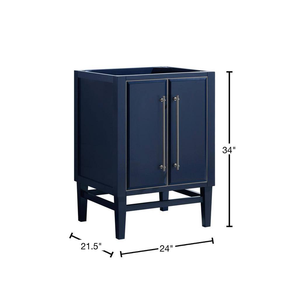 Mason 24" Navy Blue Solid Wood Single Vanity Cabinet