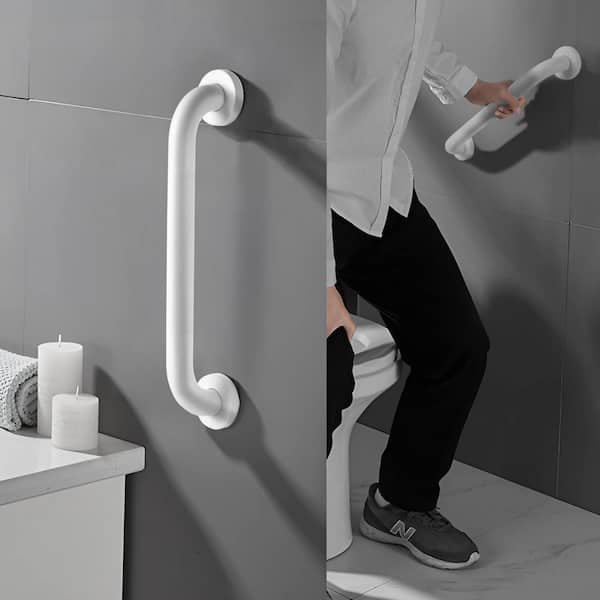 304 Stainless Steel Shower Grab Bar - 18 Inch, Non-Slip, Holds 500 Lbs, For Seniors & Bathroom Safety (2 Pack)