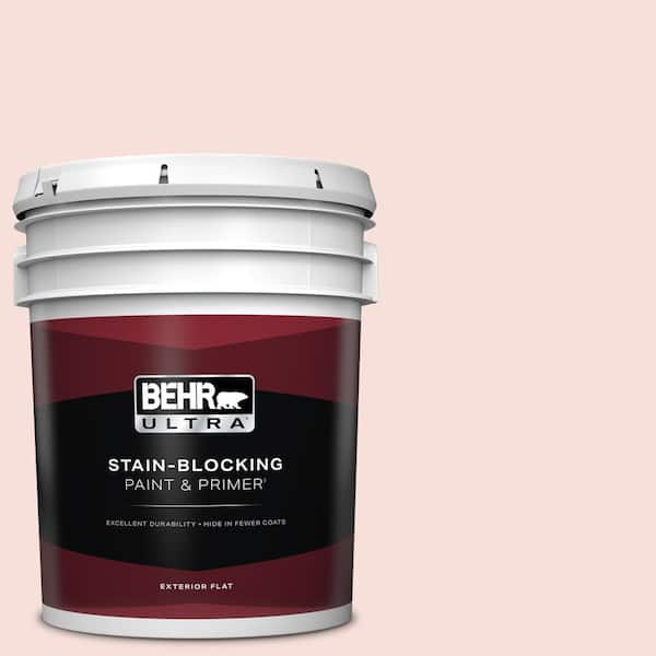 BEHR ULTRA 5 gal. #160C-1 Floral Linen Flat Exterior Paint & Primer