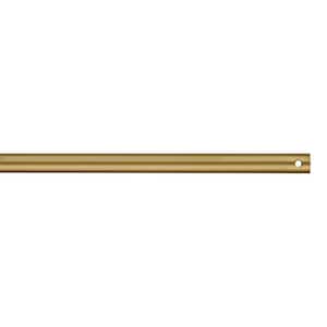 12 in. Burnished Brass Extension Downrod, 1/2 in. Inside Diameter