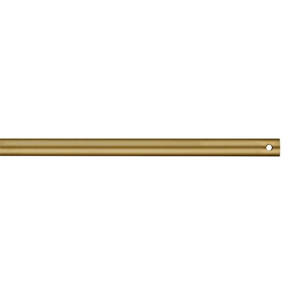 Monte Carlo 12 in. Burnished Brass Extension Downrod, 1/2 in. Inside