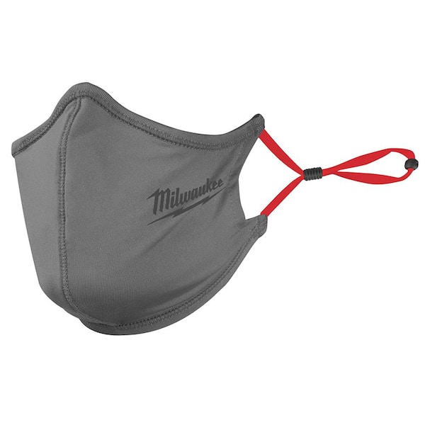 Milwaukee Gray 2-Layer Reusable Face Mask