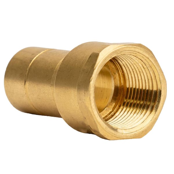 QUICKFITTING 3/4 in. Copper Tube Size (CTS) x 3/4 in. FNPT (Female Pipe Thread) Brass Adapter Fitting for Water Heater Applications