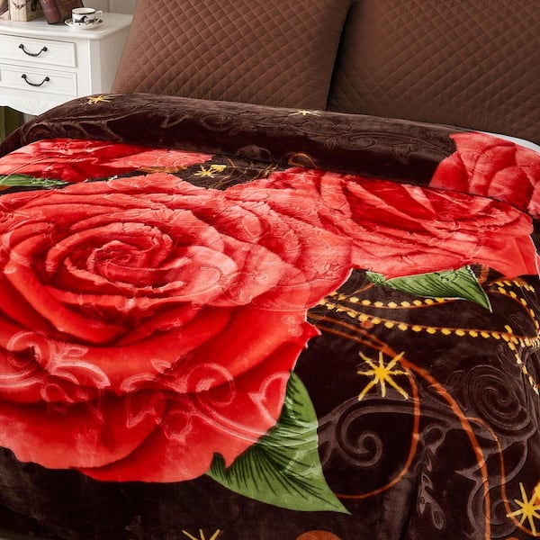 Jml Queen Fleece Bed Blanket,2 Ply Reversible 520GSM Soft Warm Blanket for Winter,77 inchx87 inch, Size: Queen(77 inchx87 inch)