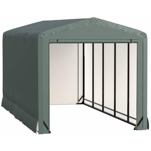 Sheltertube 10 ft. x 23 ft. x 10 ft. Green Garage