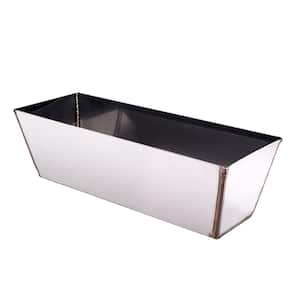 10 in. Stainless Steel Mud Pan with Sheared Edges