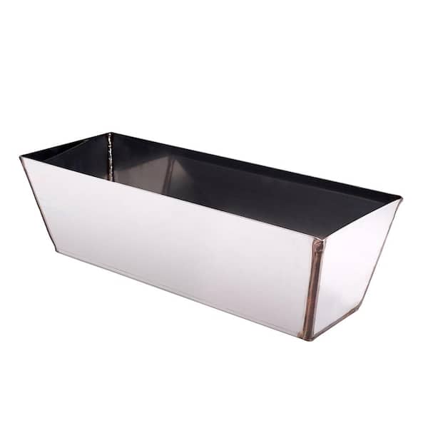 ToolPro 10 in. Stainless Steel Mud Pan with Sheared Edges