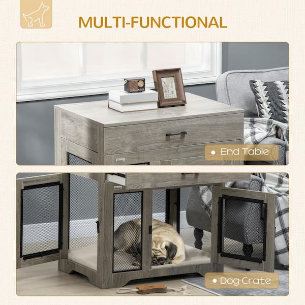 HOMLUX 41 in. L x 24 in. W x 36 in. H Furniture Style Dog Crate w