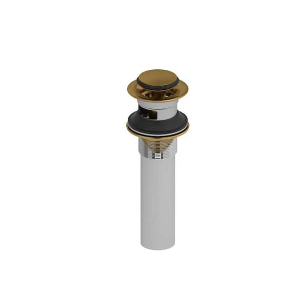 1.25 in. Push Drain Assembly in Brushed Gold