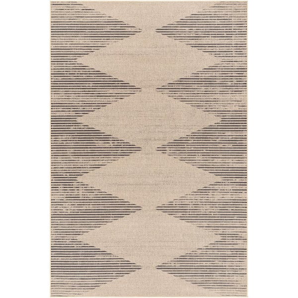 Ez Jute Brown 9 ft. x 12 ft. Machine-Washable Rug