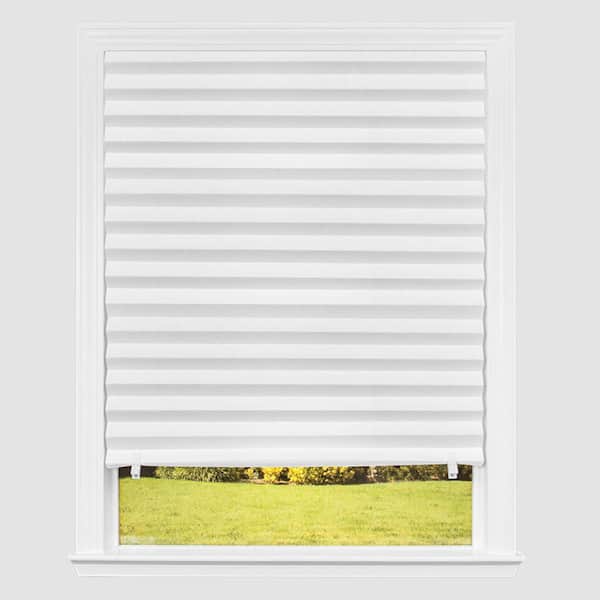 White 36 in. x 72 in. Light Filtering Paper Cordless Temporary Blind/Shade (6-Pack)