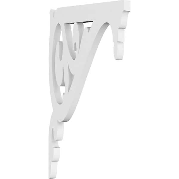 Ekena Millwork 5/8 in. W x 12 in. H x 7 in. D PVC Carrillo Bracket