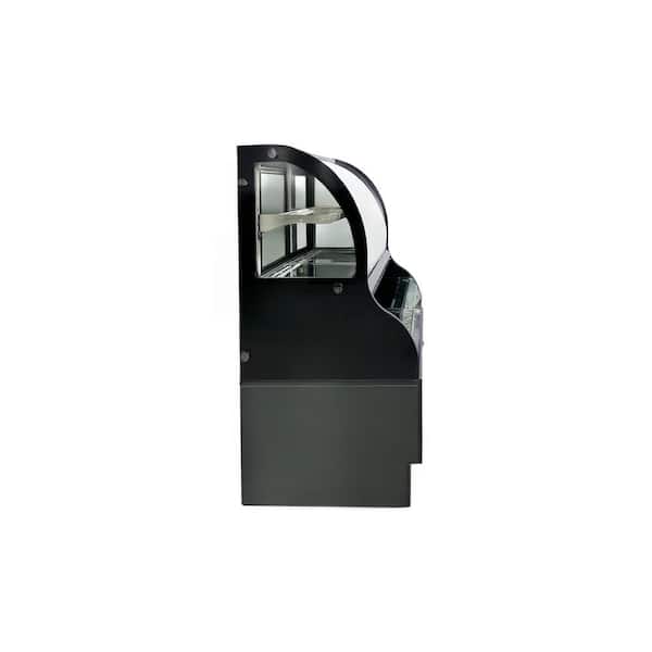 47 in. 17.06 cu. ft. Auto/Cycle Defrost NSF Commercial open air display case refrigerator EFO48G Black