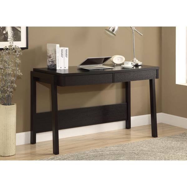 Monarch Specialties Cappuccino Desk with Drawers