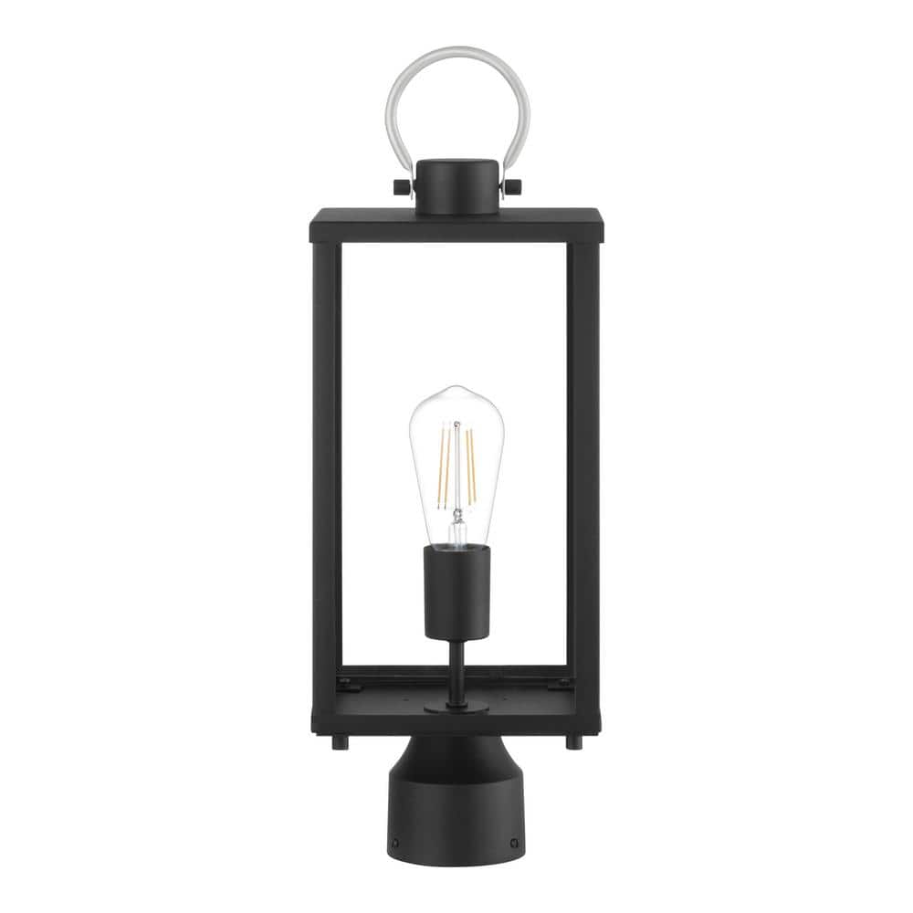 Rimgate 1-Light Matte Black Metal Hardwired Outdoor Weather Resistant Post Light with No Bulb Included price history on PriceWatchPro