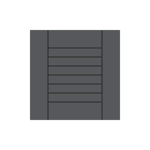 Tampa 13 in. W x 0.75 in. D x 13 in. H in Wrought Iron Matte Cabinet Door Sample
