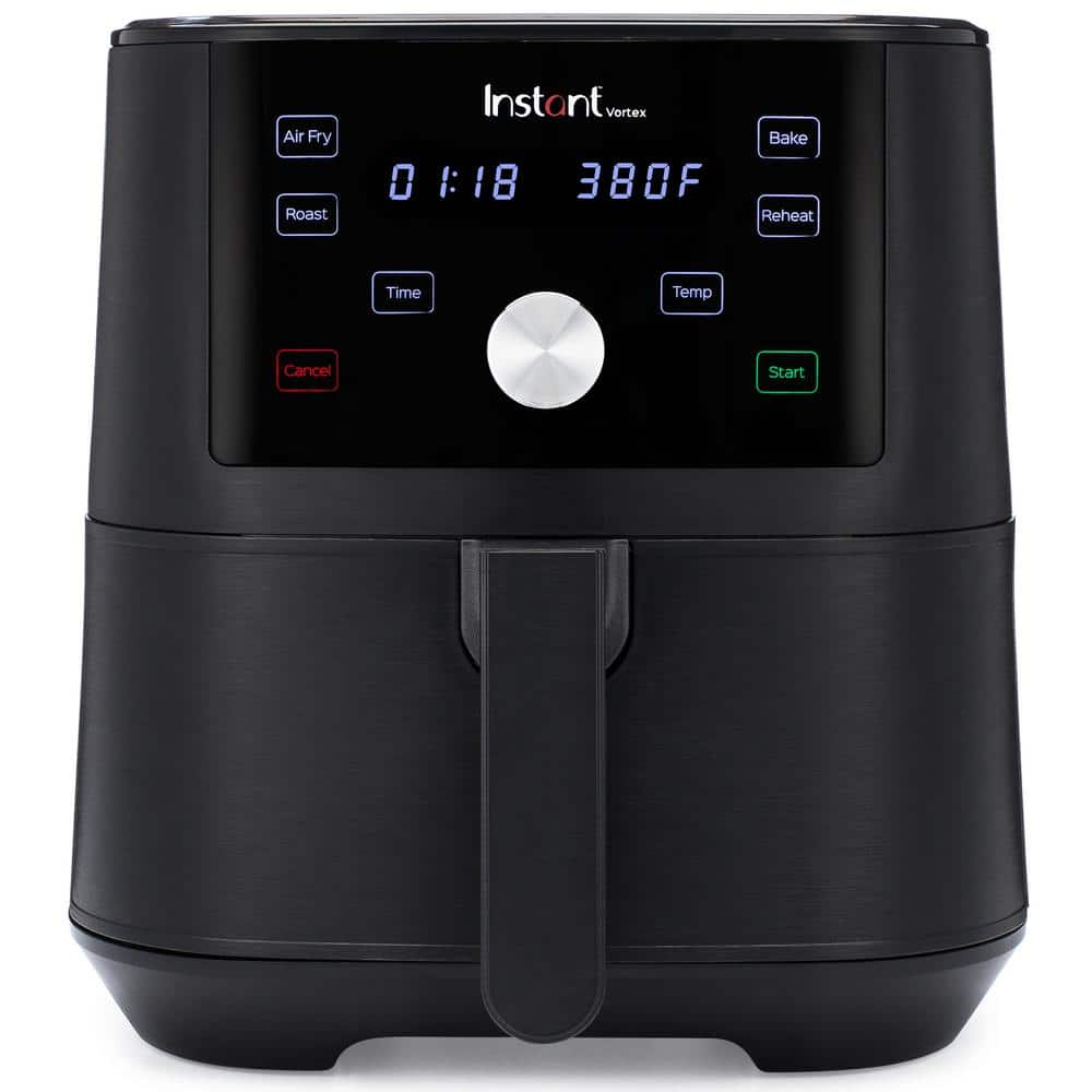 Black 6 qt. Vortex Air Fryer 140-3001-01 - The Home Depot