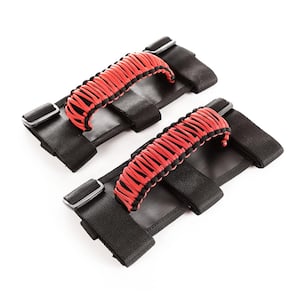 Red and Black Paracord Grab Handles