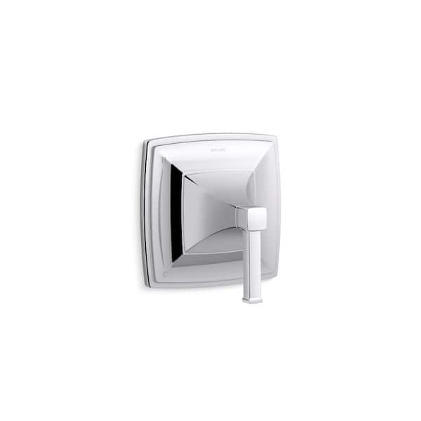 KOHLER Riff 1-Handle Pressure-Balancing Valve Trim in Polished Chrome (Valve Not Included)