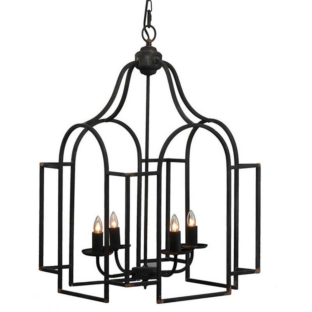 Avex 4-Light Black Artificial Rust Marks Pendant Light, No Bulbs Included price history on PriceWatchPro