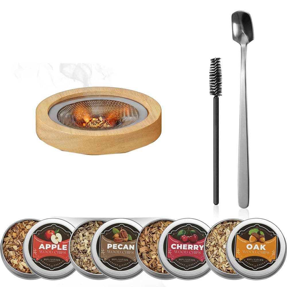 Whiskey Smoker Kit with 12 Flavors Wood Chips Cocktail Bourbon Drink Infuser Old Fashioned Smoked Kit price history on PriceWatchPro