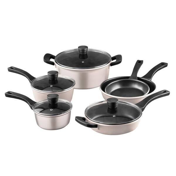 Motto 12-Pieces Detachable Handle Pans & Pots With Lids Cooking Set