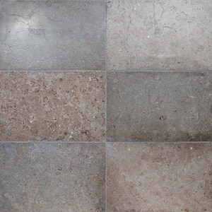 Reno Beige 16 in. x 24 in. Satin Marble Floor and Wall Tile (7.75 sq. ft. / Case)