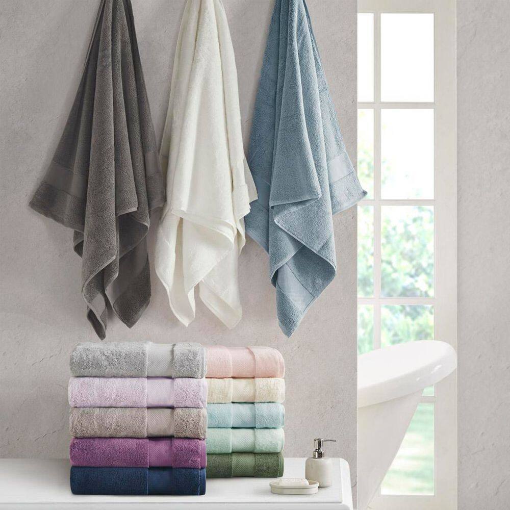 Light Blue Turkish Cotton 6-Piece Bath Towel Set