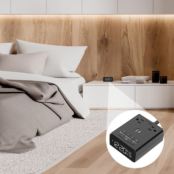 OUTLET【黒 ブラック 140㎝×30本】 Lukyamzn 20 Amp Duplex Electrical Receptacle Outlet with Self